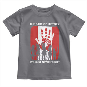 Native American Child Idian Toddler T Shirt The Part Of History We Must Never Forget TS14 Charcoal Print Your Wear