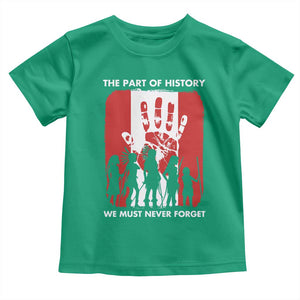 Native American Child Idian Toddler T Shirt The Part Of History We Must Never Forget TS14 Irish Green Print Your Wear