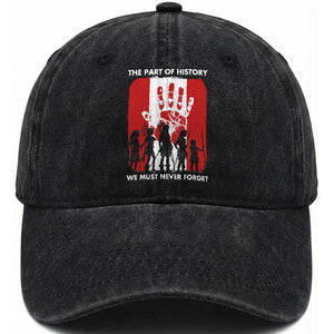 Native American Child Idian Washed Cotton Baseball Cap The Part Of History We Must Never Forget TS14 Washed Cap Universal Fit Black Print Your Wear