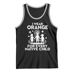 Native American Child Idian Tank Top I Wear Orange For Every Native Child Indian Pride TS14 Black Athletic Heather Print Your Wear