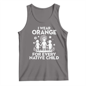 Native American Child Idian Tank Top I Wear Orange For Every Native Child Indian Pride TS14 Deep Heather Print Your Wear