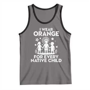 Native American Child Idian Tank Top I Wear Orange For Every Native Child Indian Pride TS14 Deep Heather Black Print Your Wear