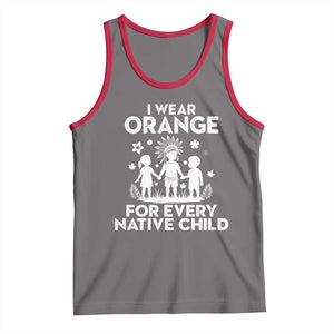 Native American Child Idian Tank Top I Wear Orange For Every Native Child Indian Pride TS14 Deep Heather Red Print Your Wear