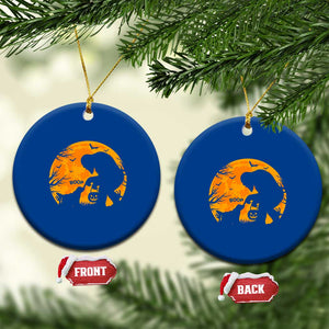 Bigfoot Boop Dog Hallowwen Ceramic Ornament Funny Sasquatch Meme Dog Lovers Full Moon TS14 1pc Blue Print Your Wear