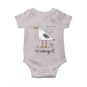 Triangull Triangle Seagull Bird Pun Baby Onesie Funny Math Teacher Humor TS14 Ice Gray Print Your Wear