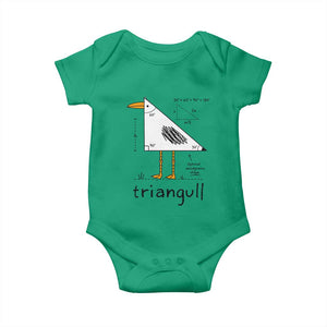 Triangull Triangle Seagull Bird Pun Baby Onesie Funny Math Teacher Humor TS14 Irish Green Print Your Wear
