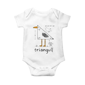 Triangull Triangle Seagull Bird Pun Baby Onesie Funny Math Teacher Humor TS14 White Print Your Wear