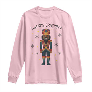 Nutcracker Christmas Long Sleeve Shirt What Is Cracking TS14 Light Pink Print Your Wear