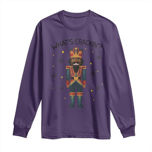 Nutcracker Christmas Long Sleeve Shirt What Is Cracking TS14 Purple Print Your Wear