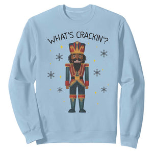 Nutcracker Christmas Sweatshirt What Is Cracking TS14 Light Blue Print Your Wear