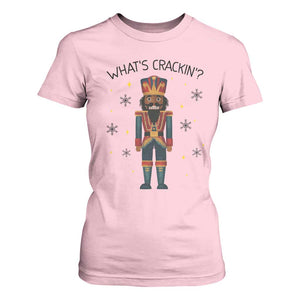 Nutcracker Christmas T Shirt For Women What Is Cracking TS14 Light Pink Print Your Wear