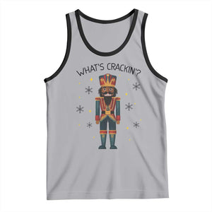 Nutcracker Christmas Tank Top What Is Cracking TS14 Athletic Heather Black Print Your Wear
