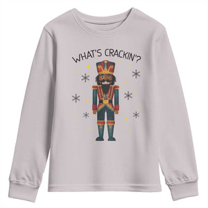 Nutcracker Christmas Youth Sweatshirt What Is Cracking TS14 Ice Gray Print Your Wear