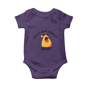 Marcus The Worm Christmas Meme Baby Onesie There Is Been Numeous Injuries TS14 Purple Print Your Wear