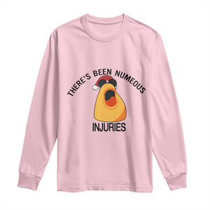 Marcus The Worm Christmas Meme Long Sleeve Shirt There Is Been Numeous Injuries TS14 Light Pink Print Your Wear