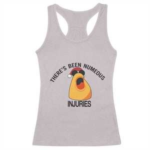Marcus The Worm Christmas Meme Racerback Tank Top There Is Been Numeous Injuries TS14 Ice Gray Print Your Wear