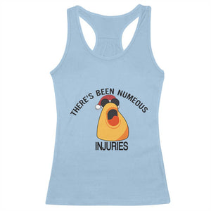 Marcus The Worm Christmas Meme Racerback Tank Top There Is Been Numeous Injuries TS14 Light Blue Print Your Wear