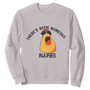 Marcus The Worm Christmas Meme Sweatshirt There Is Been Numeous Injuries TS14 Ice Gray Print Your Wear