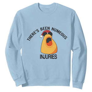 Marcus The Worm Christmas Meme Sweatshirt There Is Been Numeous Injuries TS14 Light Blue Print Your Wear