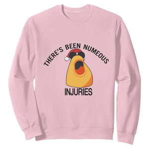 Marcus The Worm Christmas Meme Sweatshirt There Is Been Numeous Injuries TS14 Light Pink Print Your Wear