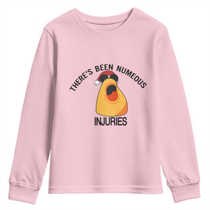 Marcus The Worm Christmas Meme Youth Sweatshirt There Is Been Numeous Injuries TS14 Light Pink Print Your Wear