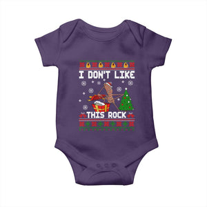 Marcus The Worm Christmas Meme Baby Onesie I Do Not Like This Rock TS14 Purple Print Your Wear