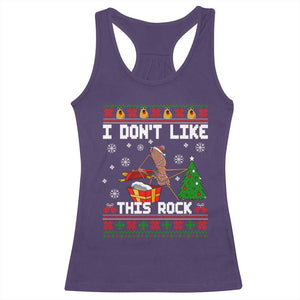 Marcus The Worm Christmas Meme Racerback Tank Top I Do Not Like This Rock TS14 Purple Print Your Wear