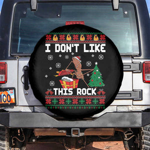 Marcus The Worm Christmas Meme Spare Tire Cover I Do Not Like This Rock TS14 No hole Black Print Your Wear