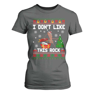 Marcus The Worm Christmas Meme T Shirt For Women I Do Not Like This Rock TS14 Dark Heather Print Your Wear