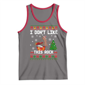 Marcus The Worm Christmas Meme Tank Top I Do Not Like This Rock TS14 Deep Heather Red Print Your Wear