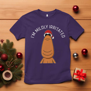 Marcus The Worm Christmas Meme T Shirt I Am Mildly Irritated TS14 Purple Print Your Wear