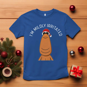 Marcus The Worm Christmas Meme T Shirt I Am Mildly Irritated TS14 Royal Blue Print Your Wear