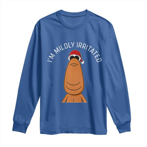 Marcus The Worm Christmas Meme Long Sleeve Shirt I Am Mildly Irritated TS14 Royal Blue Print Your Wear