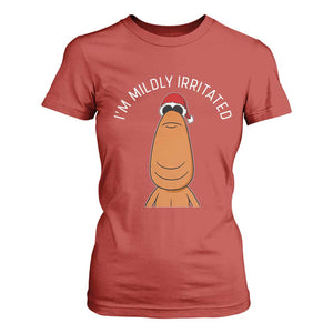 Marcus The Worm Christmas Meme T Shirt For Women I Am Mildly Irritated TS14 Red Print Your Wear