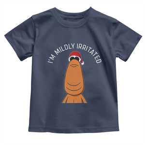 Marcus The Worm Christmas Meme Toddler T Shirt I Am Mildly Irritated TS14 Navy Print Your Wear