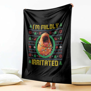 Marcus The Worm Christmas Meme Throw Blanket Funny Brain Rot Xmas TS14 Print Your Wear