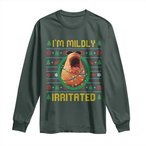Marcus The Worm Christmas Meme Long Sleeve Shirt Funny Brain Rot Xmas TS14 Dark Forest Green Print Your Wear