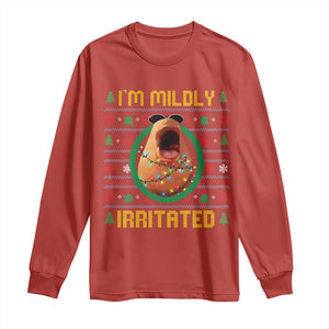 Marcus The Worm Christmas Meme Long Sleeve Shirt Funny Brain Rot Xmas TS14 Red Print Your Wear