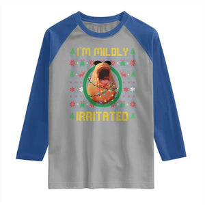 Marcus The Worm Christmas Meme Raglan Shirt Funny Brain Rot Xmas TS14 Sport Gray Royal Print Your Wear