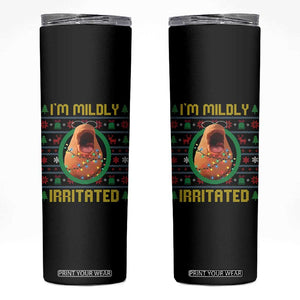 Marcus The Worm Christmas Meme Skinny Tumbler Funny Brain Rot Xmas TS14 Black Print Your Wear