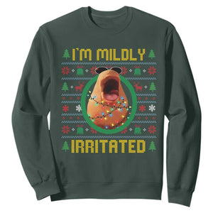 Marcus The Worm Christmas Meme Sweatshirt Funny Brain Rot Xmas TS14 Dark Forest Green Print Your Wear