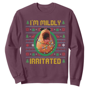Marcus The Worm Christmas Meme Sweatshirt Funny Brain Rot Xmas TS14 Maroon Print Your Wear