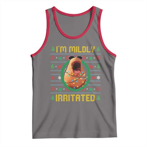 Marcus The Worm Christmas Meme Tank Top Funny Brain Rot Xmas TS14 Deep Heather Red Print Your Wear