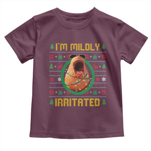 Marcus The Worm Christmas Meme Toddler T Shirt Funny Brain Rot Xmas TS14 Maroon Print Your Wear