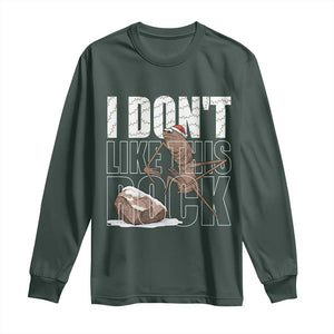 Marcus The Worm Christmas Meme Long Sleeve Shirt Funny Brain Rot Gen Z TS14 Dark Forest Green Print Your Wear