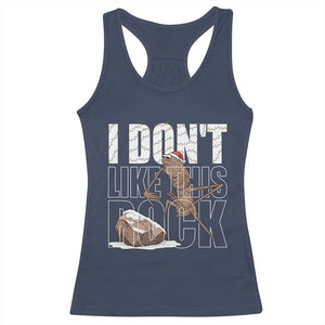 Marcus The Worm Christmas Meme Racerback Tank Top Funny Brain Rot Gen Z TS14 Navy Print Your Wear