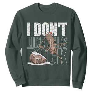 Marcus The Worm Christmas Meme Sweatshirt Funny Brain Rot Gen Z TS14 Dark Forest Green Print Your Wear