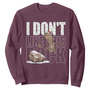 Marcus The Worm Christmas Meme Sweatshirt Funny Brain Rot Gen Z TS14 Maroon Print Your Wear