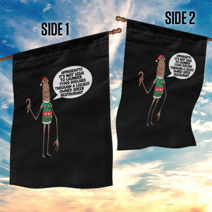 Marcus The Worm Christmas Meme Garden Flag Locally Owned Greek Restaurant TS14 Print Your Wear