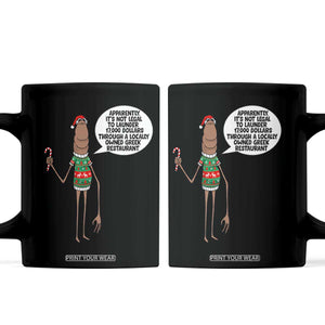 Marcus The Worm Christmas Meme Coffee Mug Locally Owned Greek Restaurant TS14 Black Print Your Wear